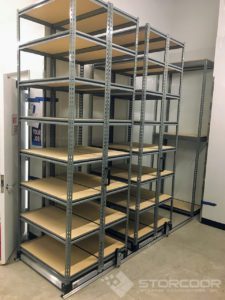 Manual Mobile System - Rivet Shelving