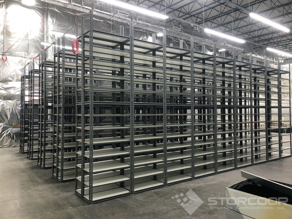 Low-Profile Rivet Style Boltless Shelving