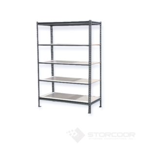 Boltless Shelving with White Melamine Shelves